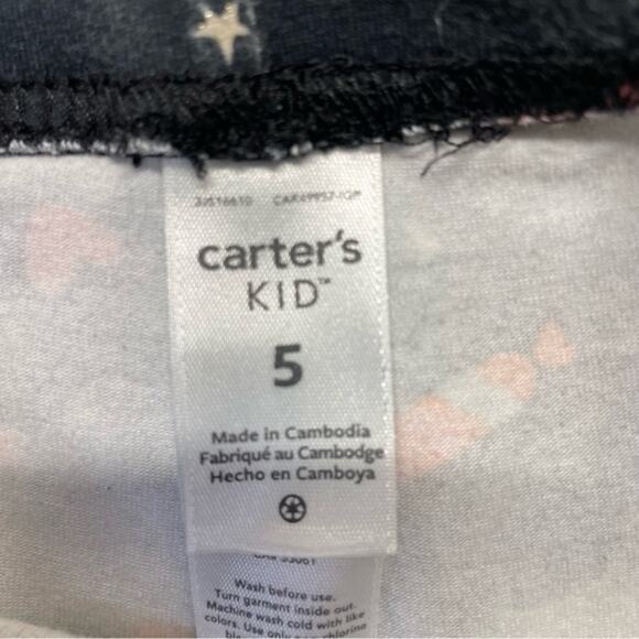 Carter’s Halloween Print Black Leggings Girl’s Size 5 - Picture 4 of 11